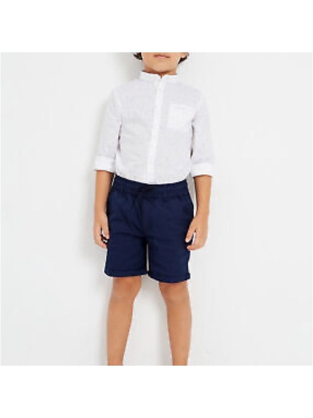 Size 7 Boys Mayoral Blue Matching Set Shorts Classic Fit